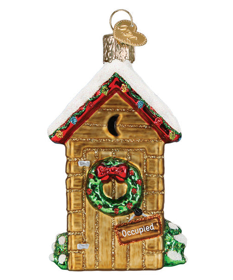Holiday Outhouse Ornament