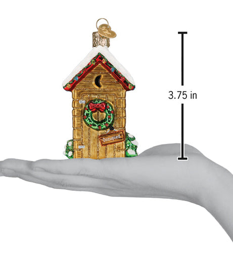 Holiday Outhouse Ornament