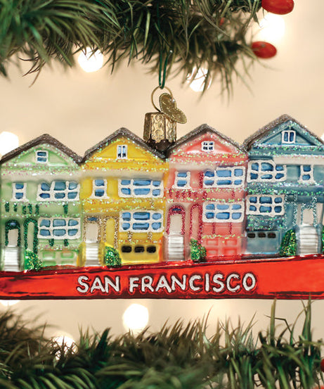 San Francisco Painted Ladies Ornament
