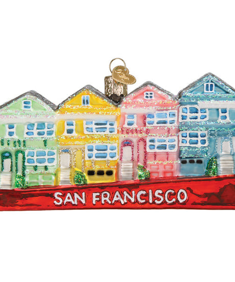 San Francisco Painted Ladies Ornament