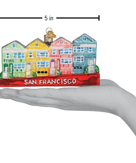 San Francisco Painted Ladies Ornament