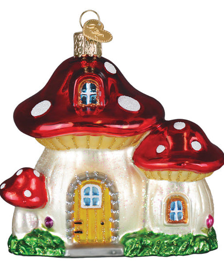 Mushroom House Ornament