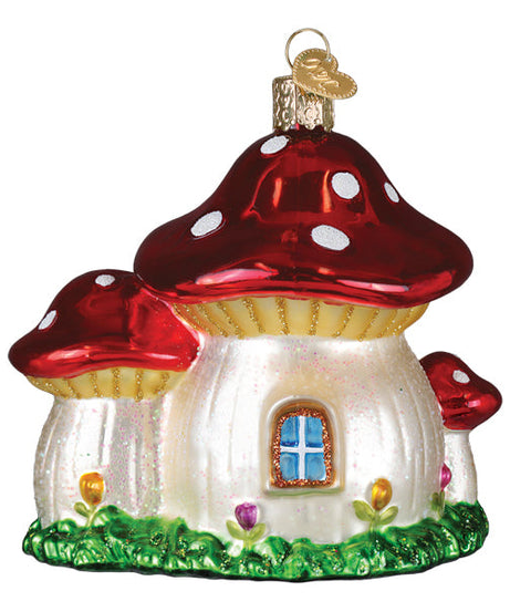 Mushroom House Ornament
