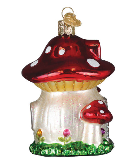 Mushroom House Ornament