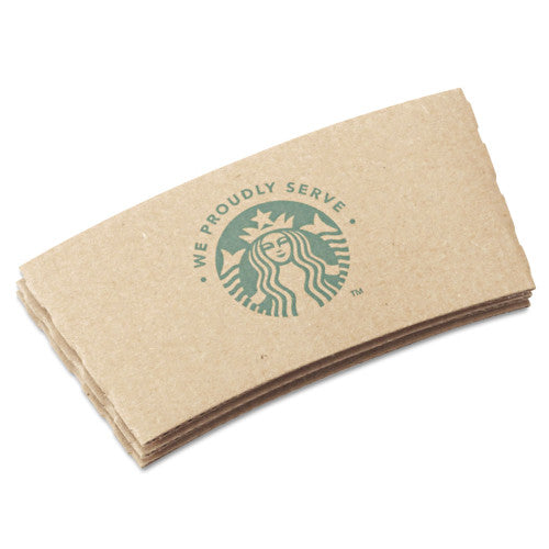 Starbucks Cup Sleeves, Fits 12, 16, 20 oz Hot Cups, Kraft, 1,380/Carton (11020575) - Grazingbelles
