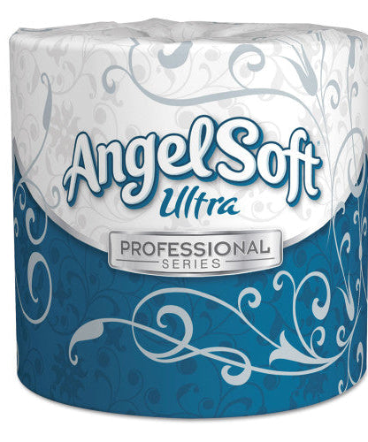 Georgia Pacific Professional Angel Soft ps Ultra 2-Ply Premium Bathroom Tissue, Septic Safe, White, 400 Sheets/Roll, 60/Carton (16560) - Grazingbelles
