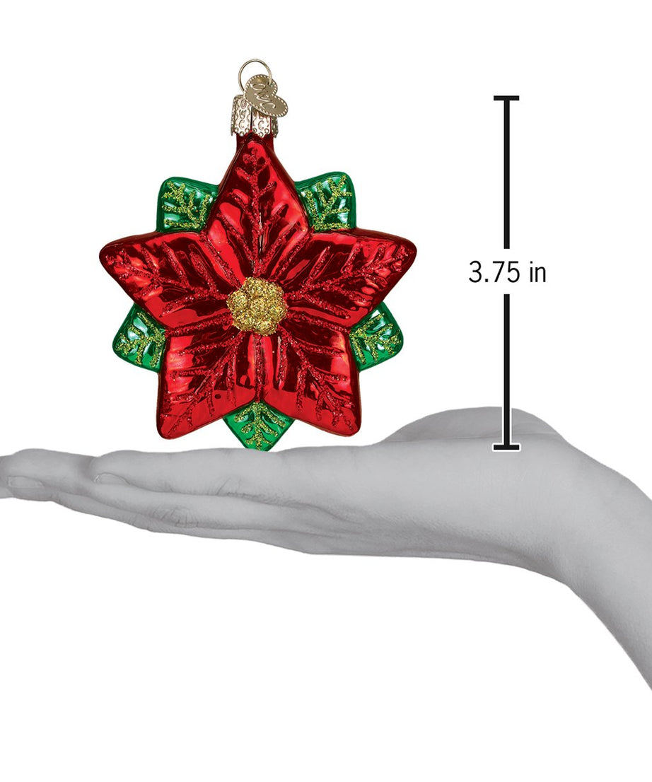 Poinsettia Star Ornament