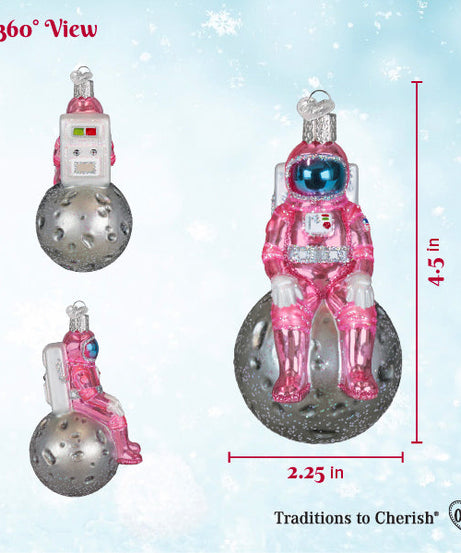 Pink Astronaut Ornament