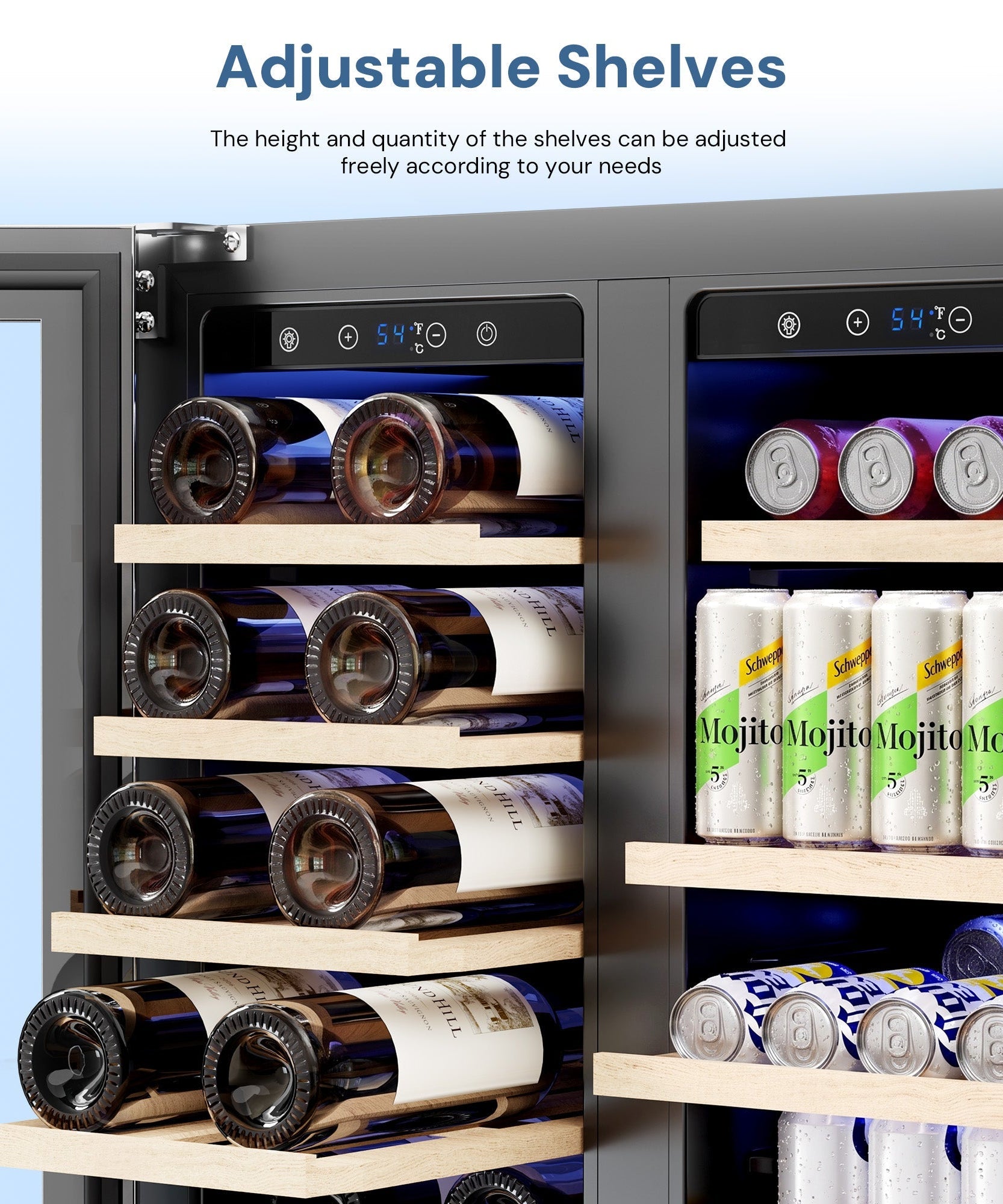 24 Inch Dual Zone Wine Fridges Cooler Beverage Refrigerator 58125RWC0