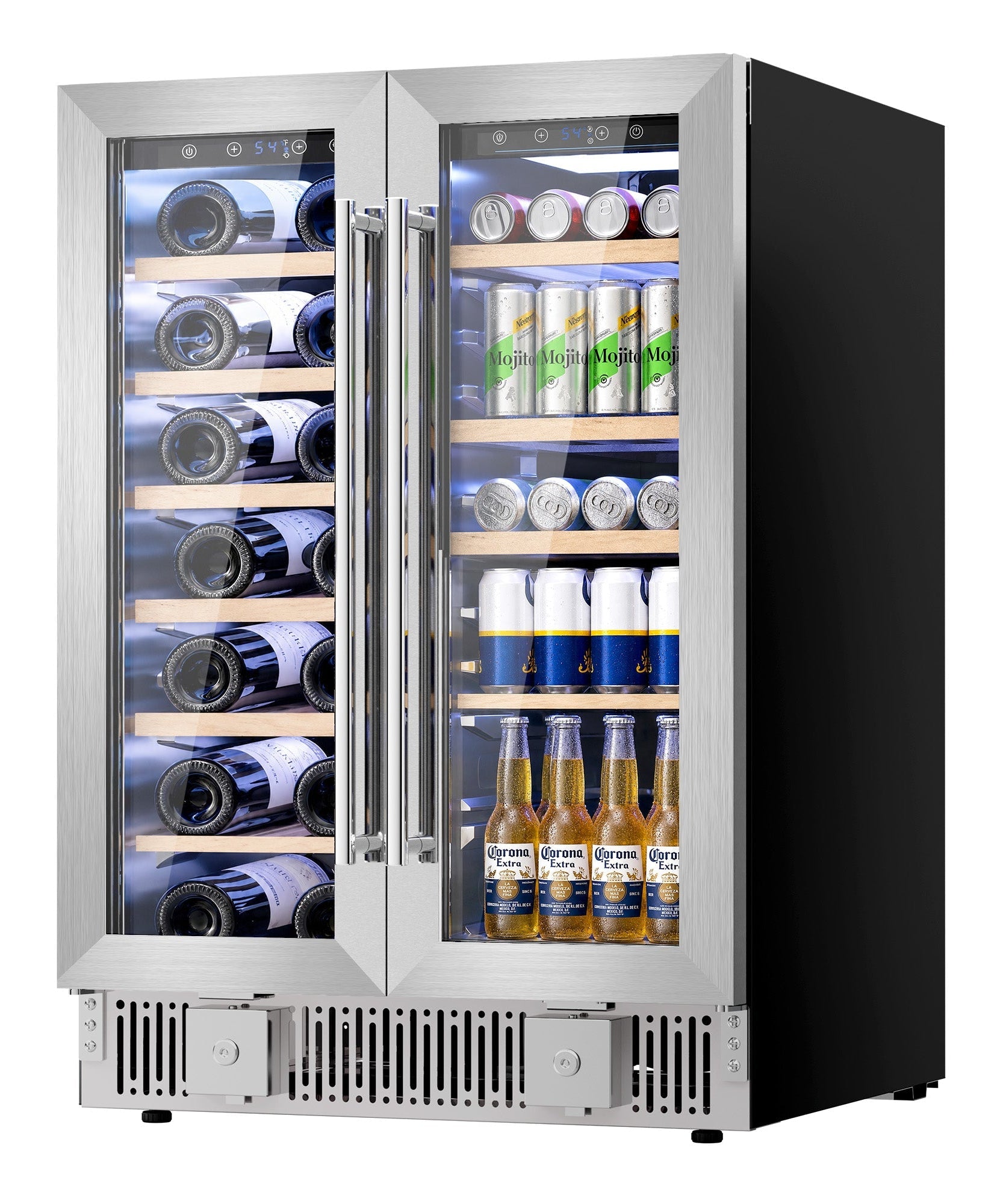 24 Inch Dual Zone Wine Fridges Cooler Beverage Refrigerator 58125RWC0
