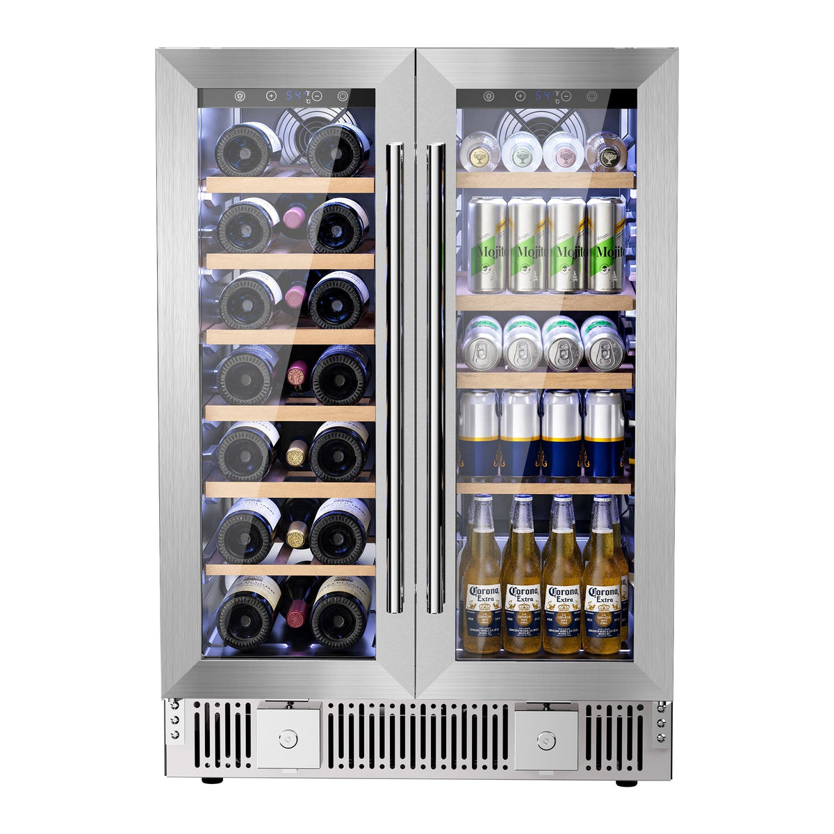 24 Inch Dual Zone Wine Fridges Cooler Beverage Refrigerator 58125RWC0
