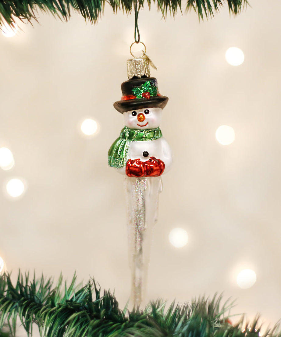 Icicle Snowman Ornament