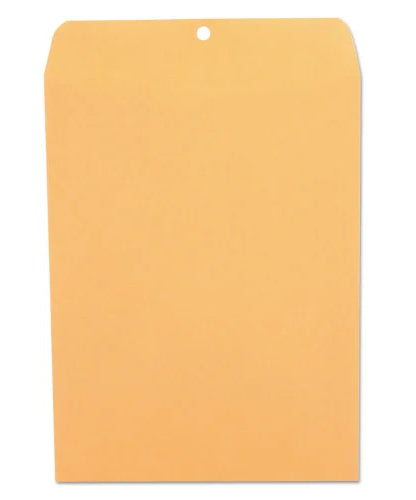 Universal Kraft Clasp Envelope, #90, Square Flap, Clasp/Gummed Closure, 9 x 12, Brown Kraft, 100/Box (UNV35264) - Grazingbelles