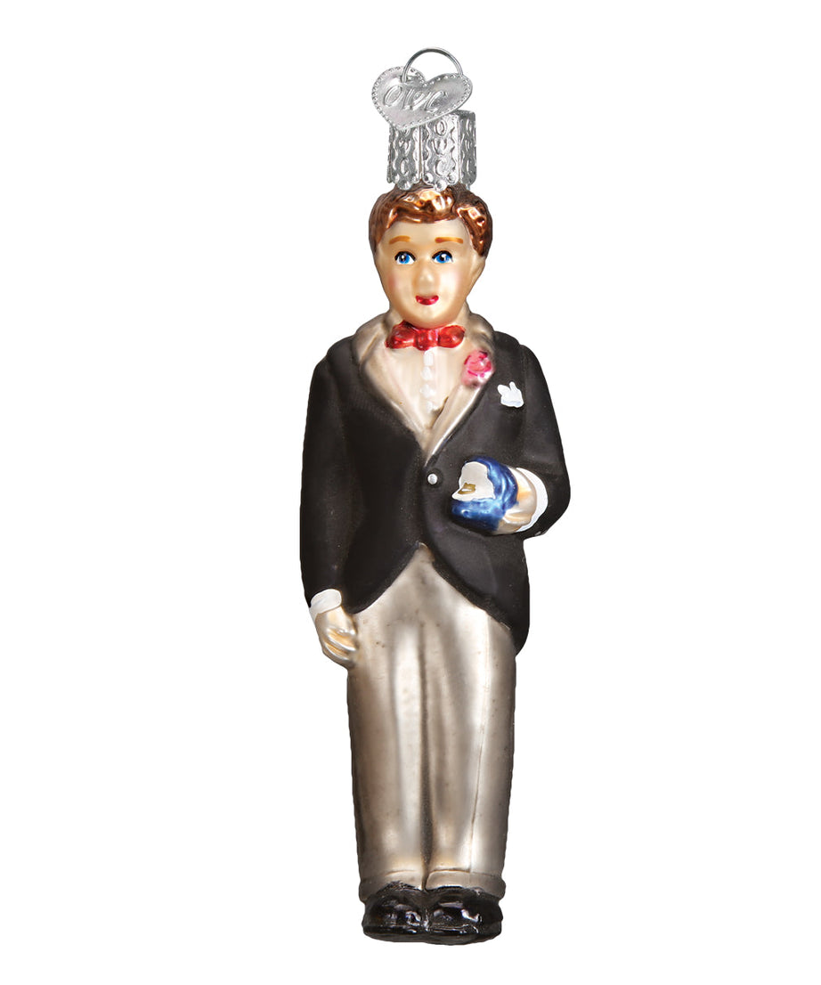 Groom - Brunette Ornament
