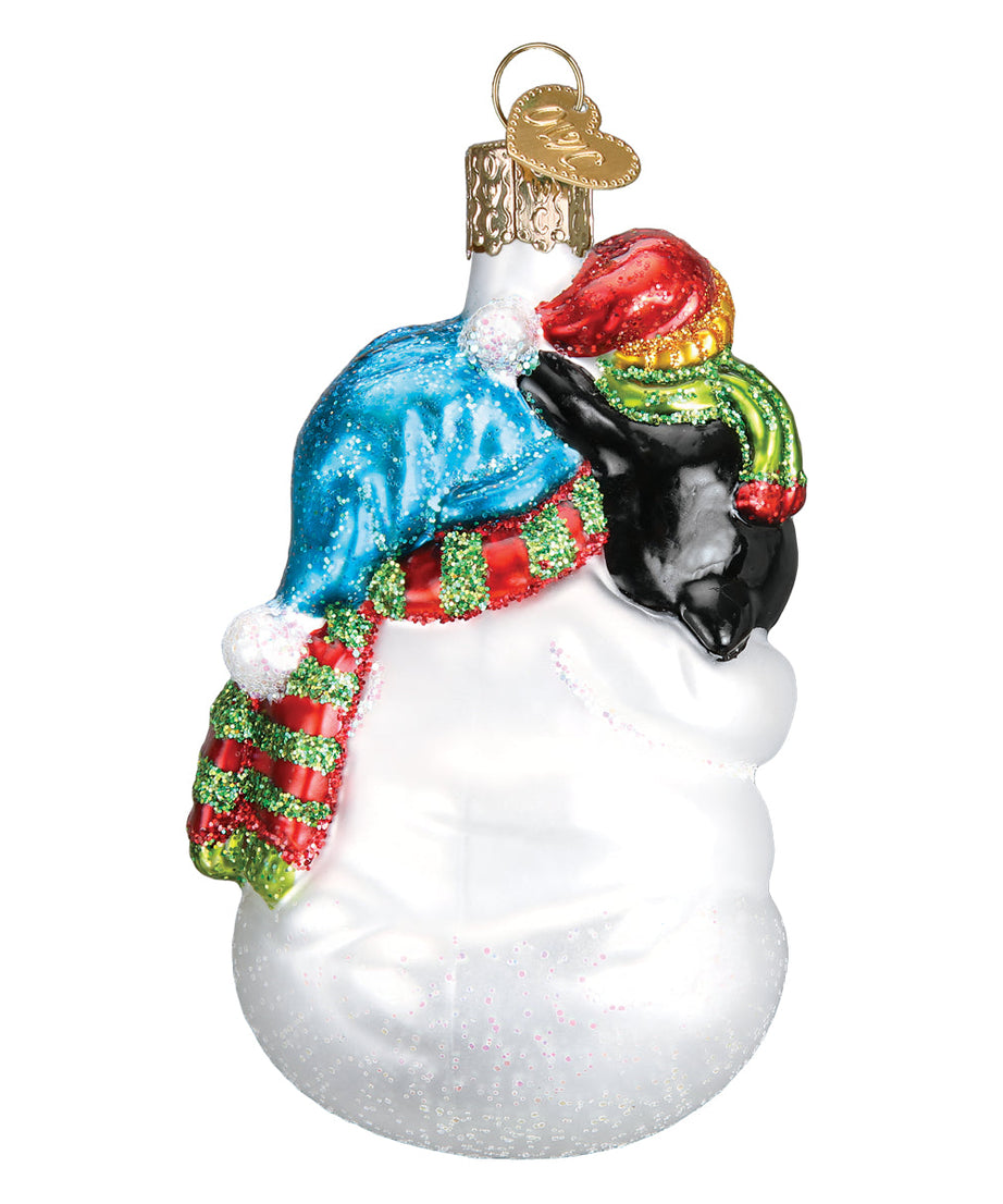 Snowman With Penguin Pal