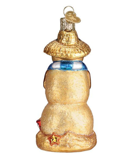 Sand Snowman Ornament