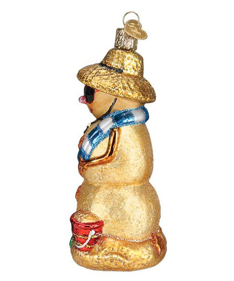 Sand Snowman Ornament