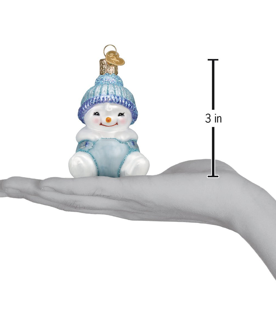 Snow Baby Boy Ornament