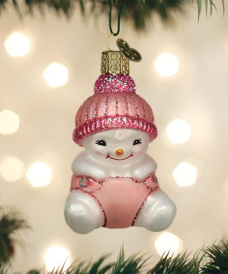 Snow Baby Girl Ornament