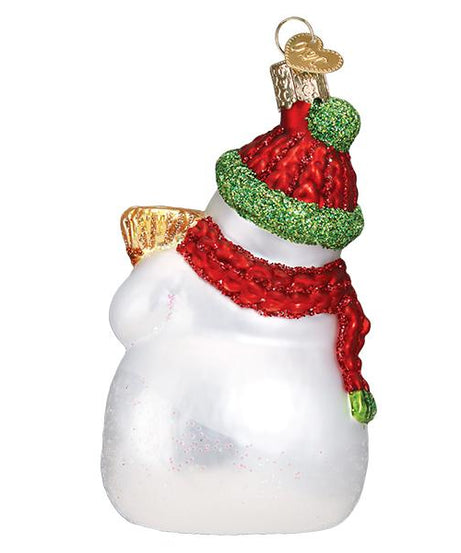 Snowman With Broom Ornament