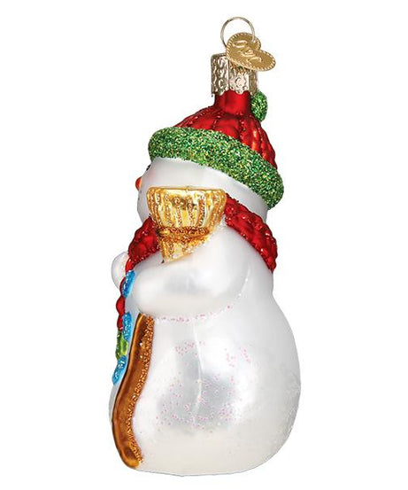 Snowman With Broom Ornament