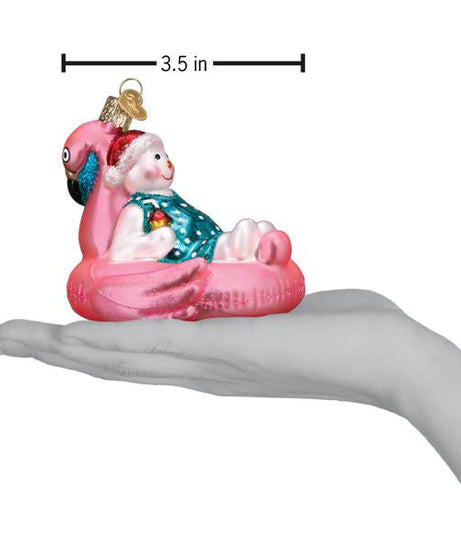 Pool Float Snowman Ornament