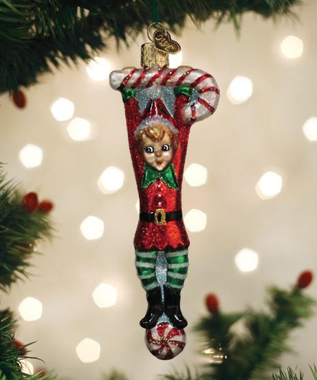Playful Elf Ornament