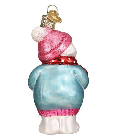 Expectant Snowlady Ornament