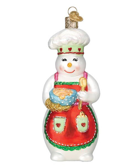 Snow Woman Chef Ornament
