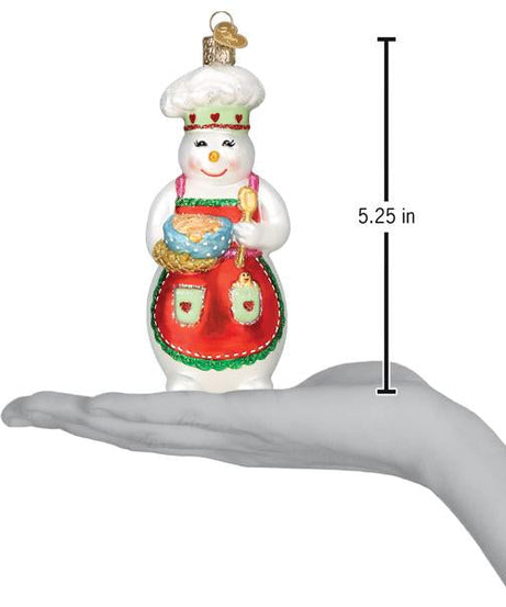 Snow Woman Chef Ornament
