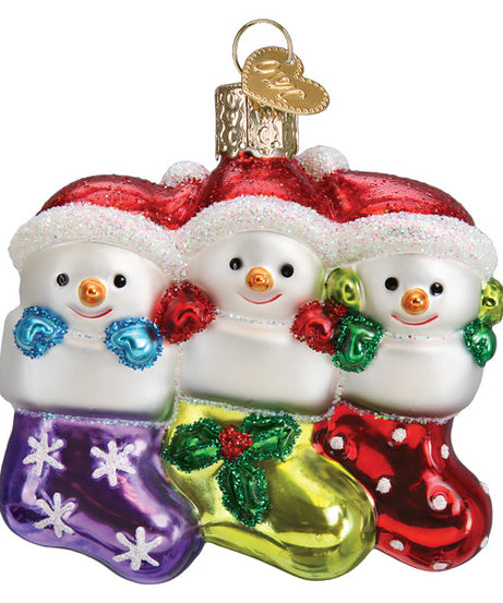 Snow Family Of 3 Ornament