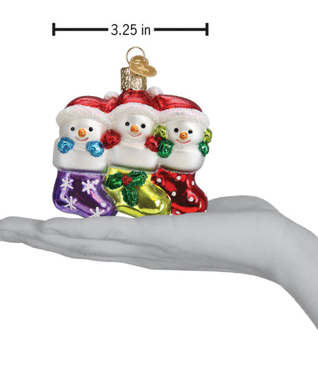 Snow Family Of 3 Ornament