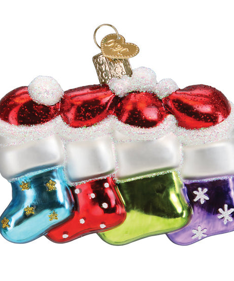 Snow Family Of 4 Ornament