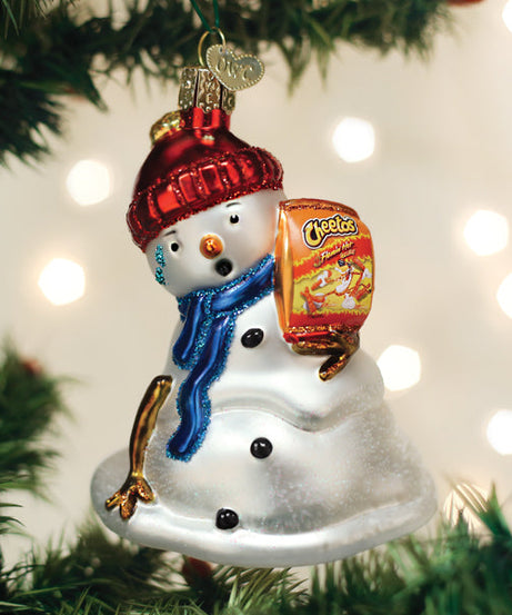 Flamin' Hot Cheetos Snowman Ornament