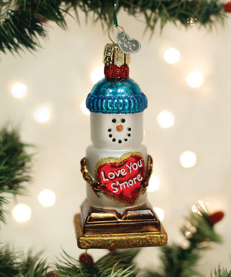 Love You S'more Snowman Ornament