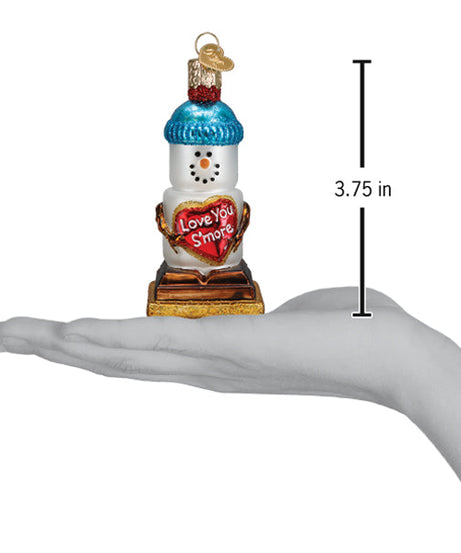 Love You S'more Snowman Ornament