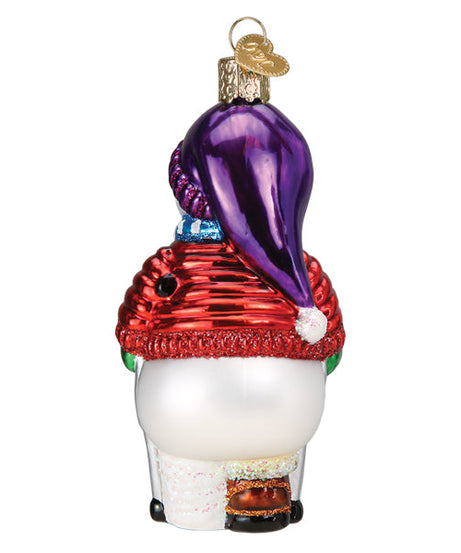 Snowman With Crutches Ornament