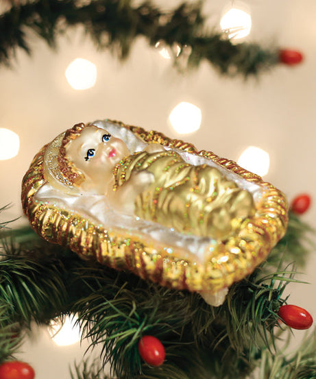 Baby Jesus In Manger Ornament