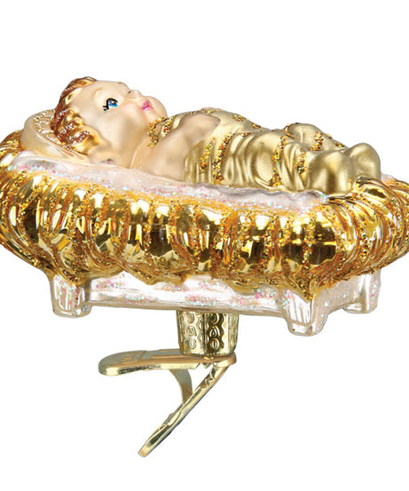 Baby Jesus In Manger Ornament