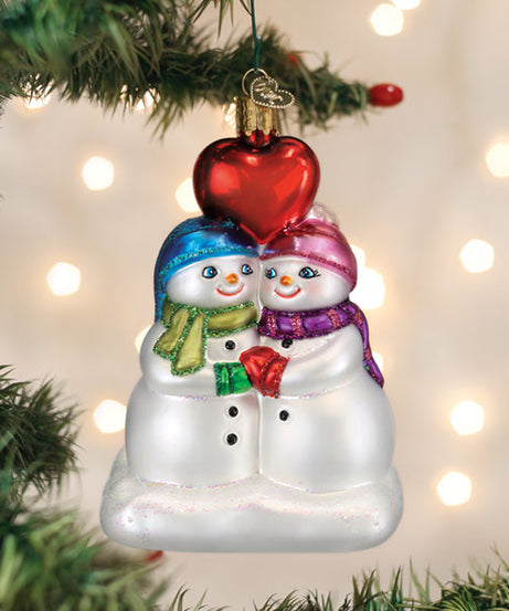Snow Couple's First Christmas Ornament - Grazingbelles