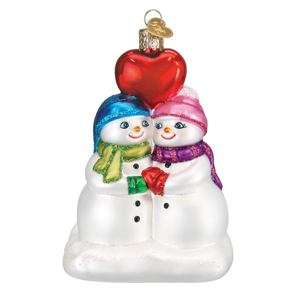 Snow Couple's First Christmas Ornament - Grazingbelles