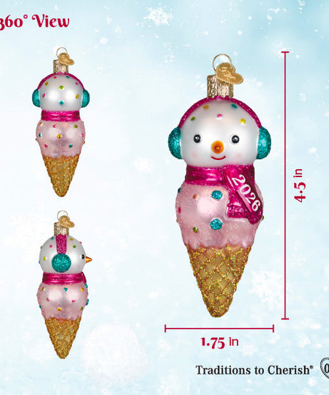 2026 Snowman Ornament