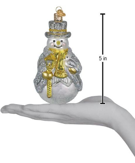 Sterling Snowman Ornament