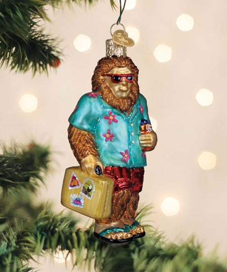 Sasquatch Gone Tropics Ornament