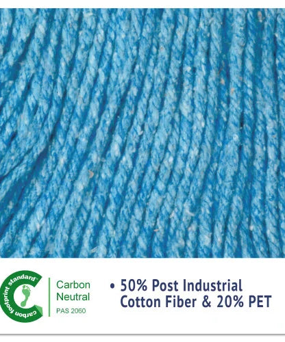 Boardwalk® Super Loop Wet Mop Head, Cotton/Synthetic, Large, Blue (BWK503BLEA)