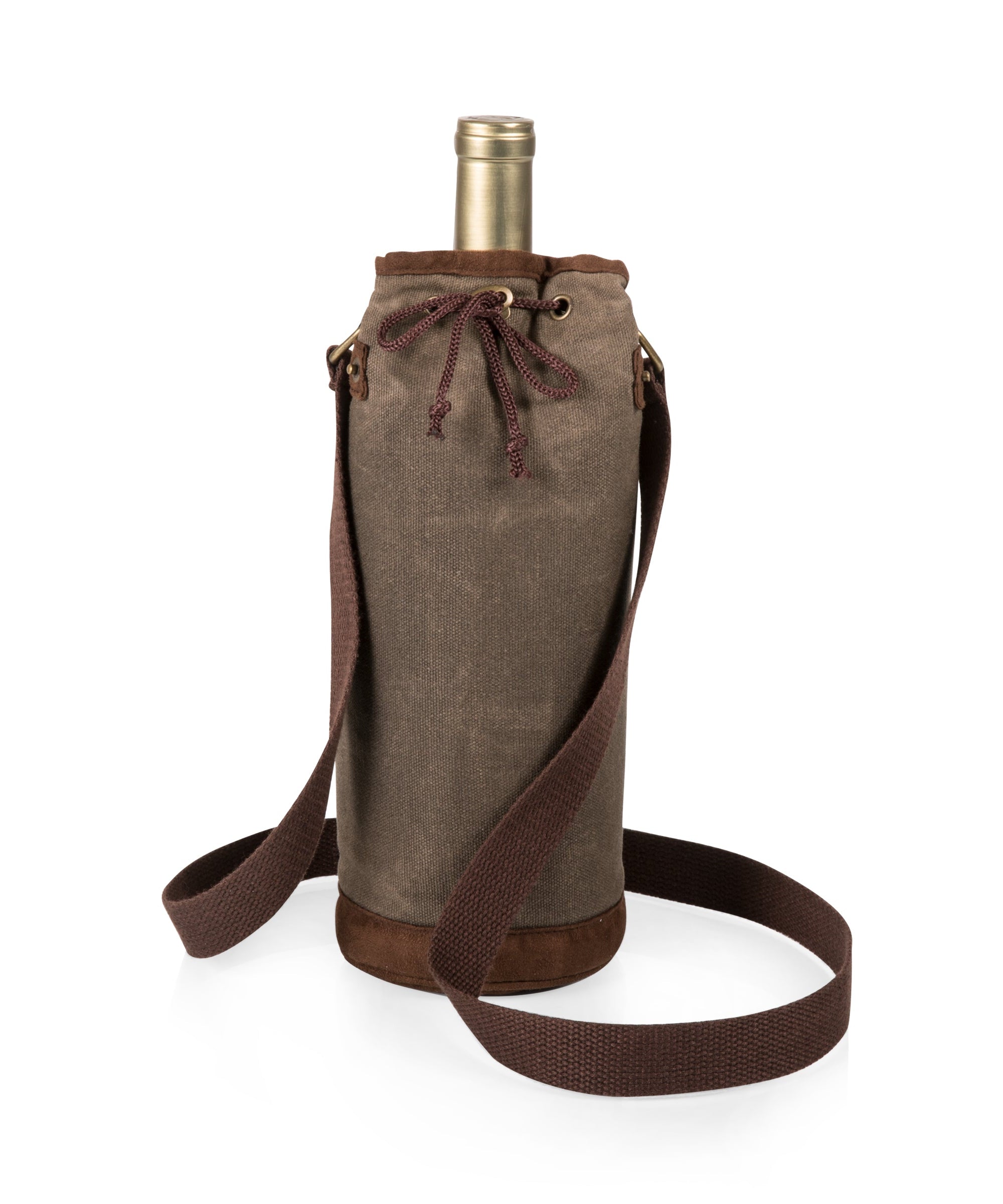 Waxed Canvas Wine Tote