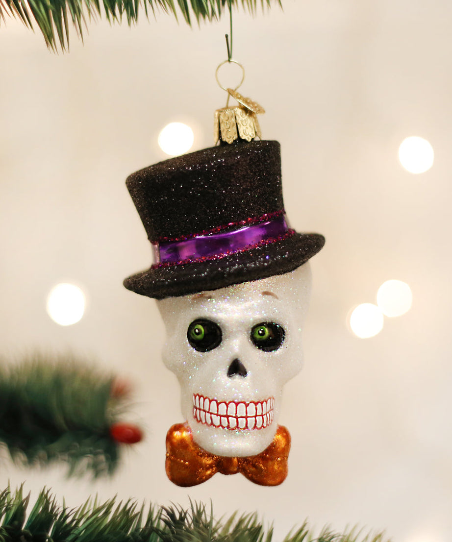 Top Hat Skeleton Ornament