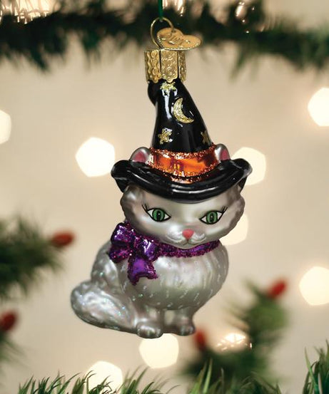 Witch Kitten Ornament