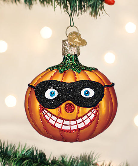 Masked Jolly Jack O'lantern Ornament