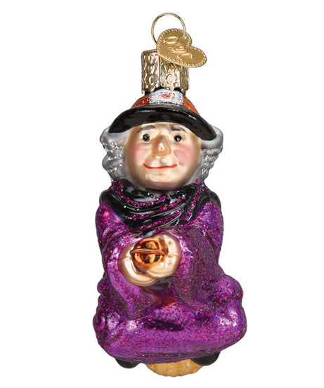 Witch On Broomstick Ornament